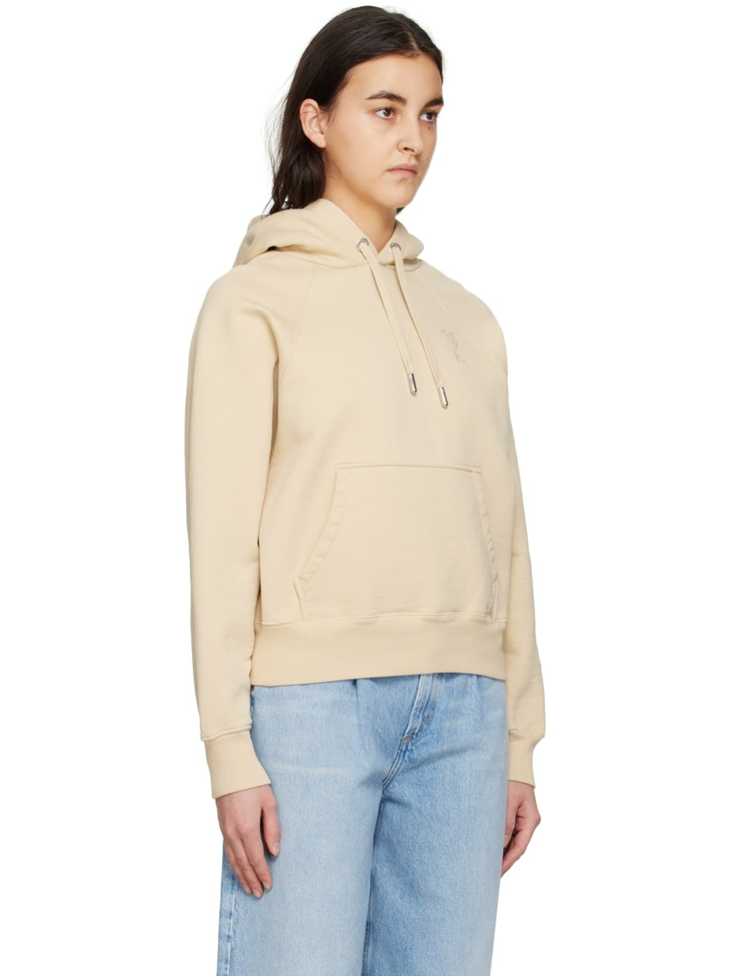 Beige Ami De Cœur Hoodie - 2