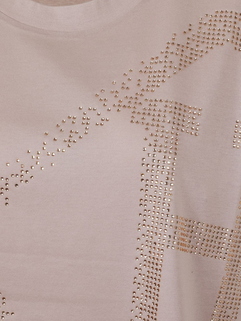 rhinestone-embellished logo t-shirt 3