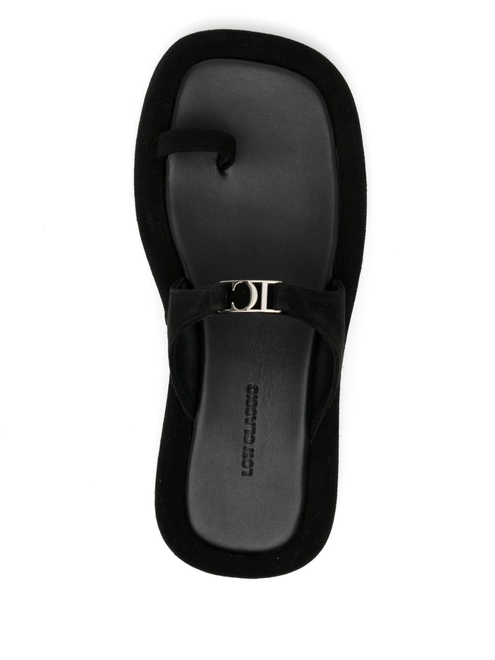 logo toe loop sandals - 4