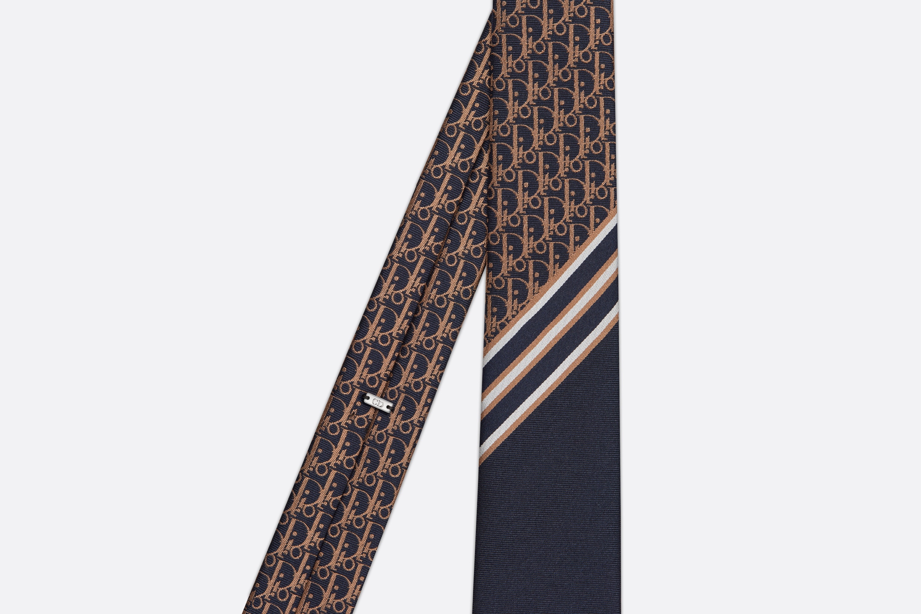 Striped Dior Oblique Tie - 2
