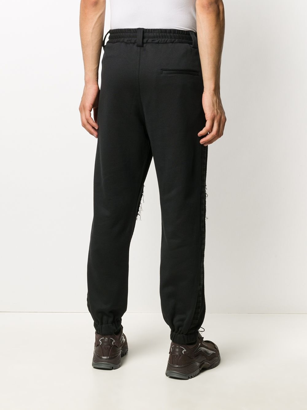 contrast patchwork jogging trousers - 4