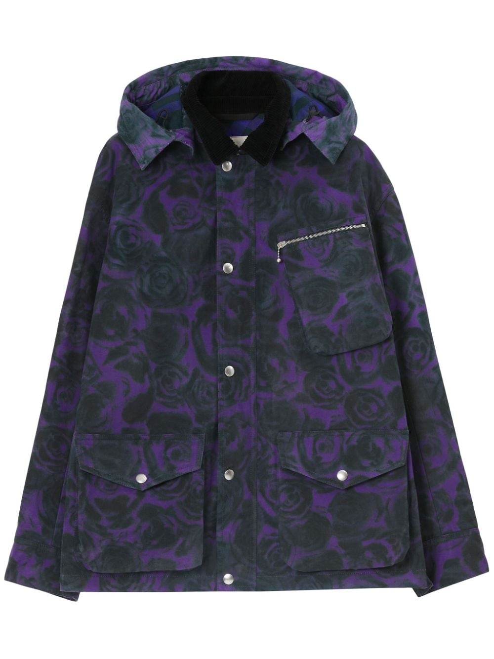 Burberry rose-print cotton field jacket | REVERSIBLE
