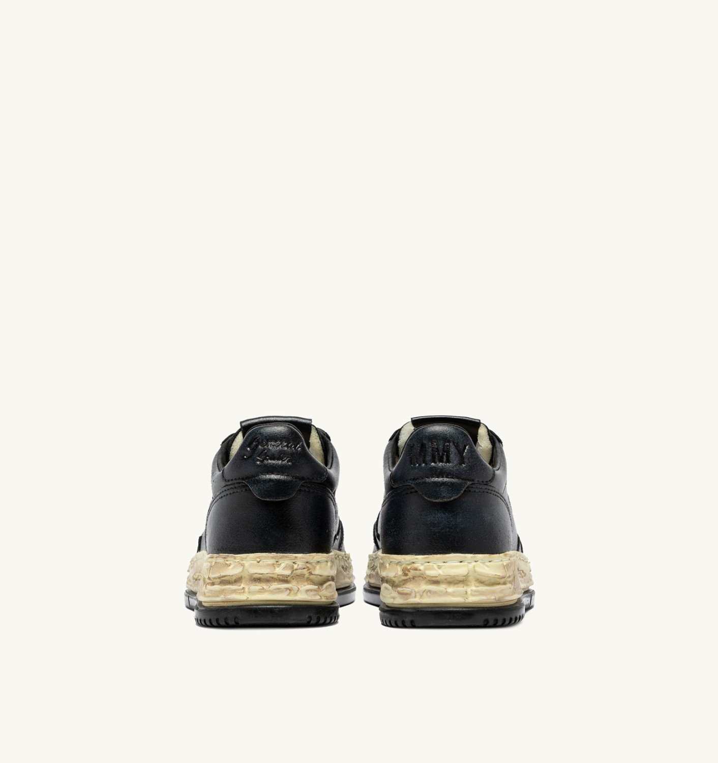 MEDALIST LOW SUPER VINTAGE 'Autry x Maison MIHARA YASUHIRO General Scale.' SNEAKERS IN BLACK LEATHER - 3
