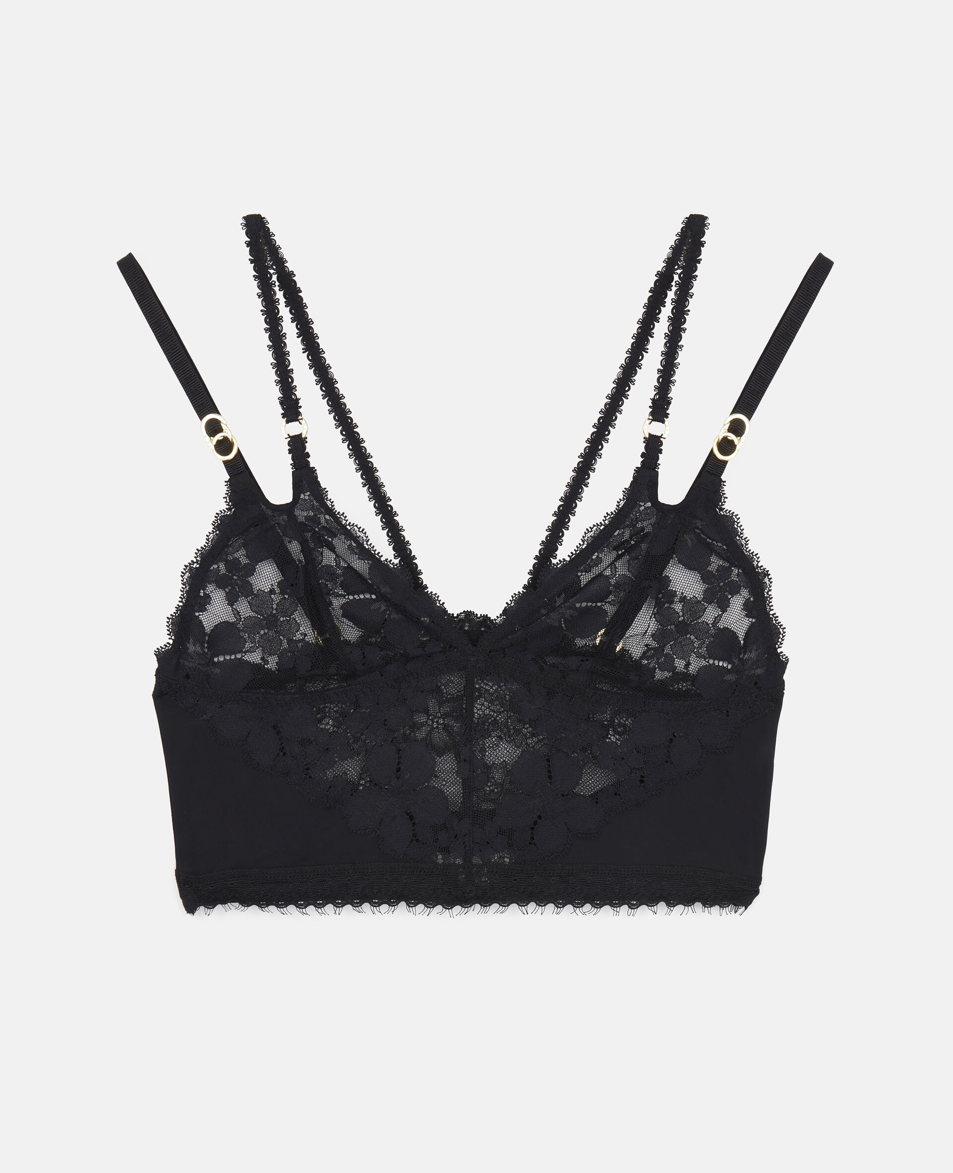 Jersey Lace Cropped Top Bra - 1