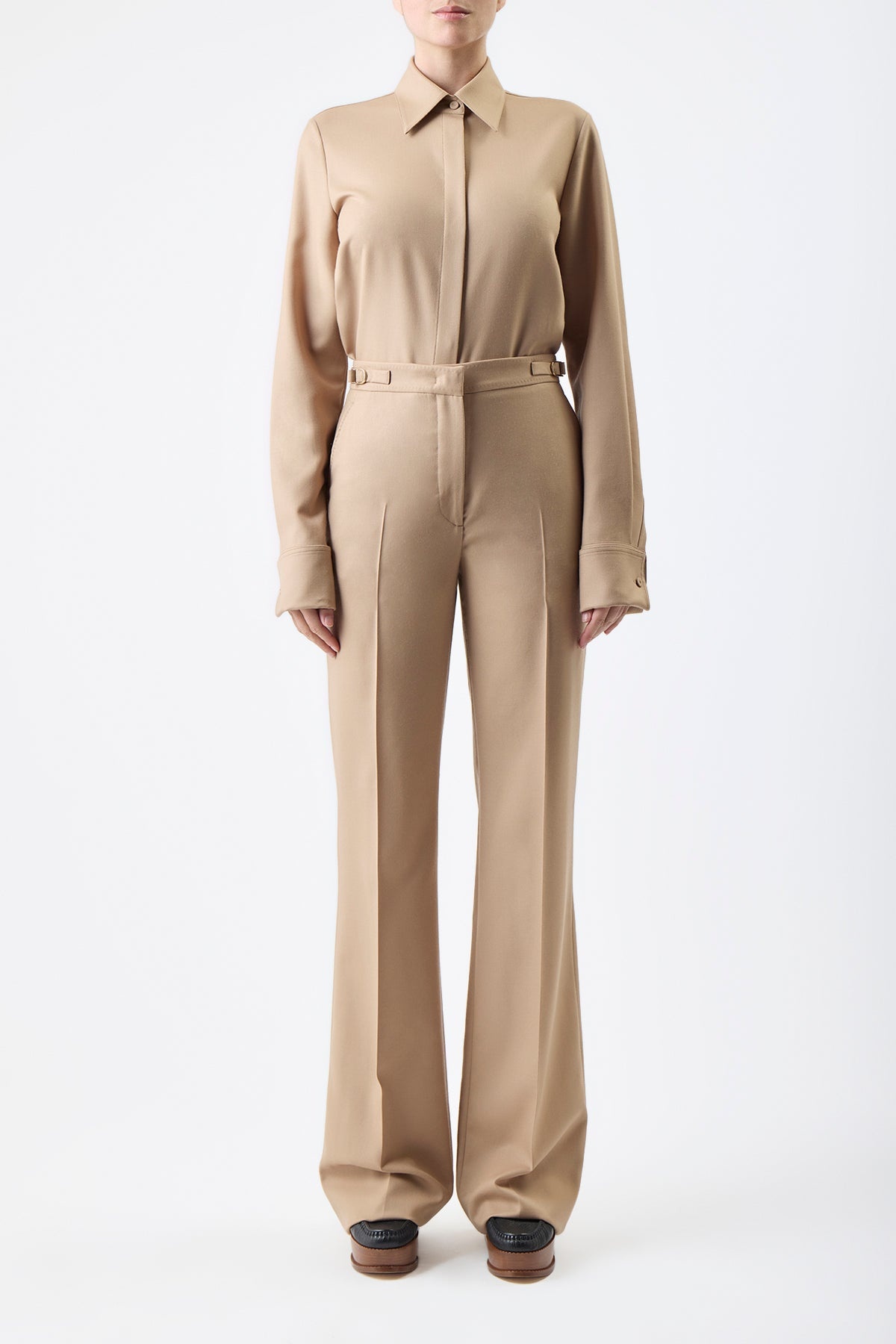 Etlin Shirt in Wool Twill - 2