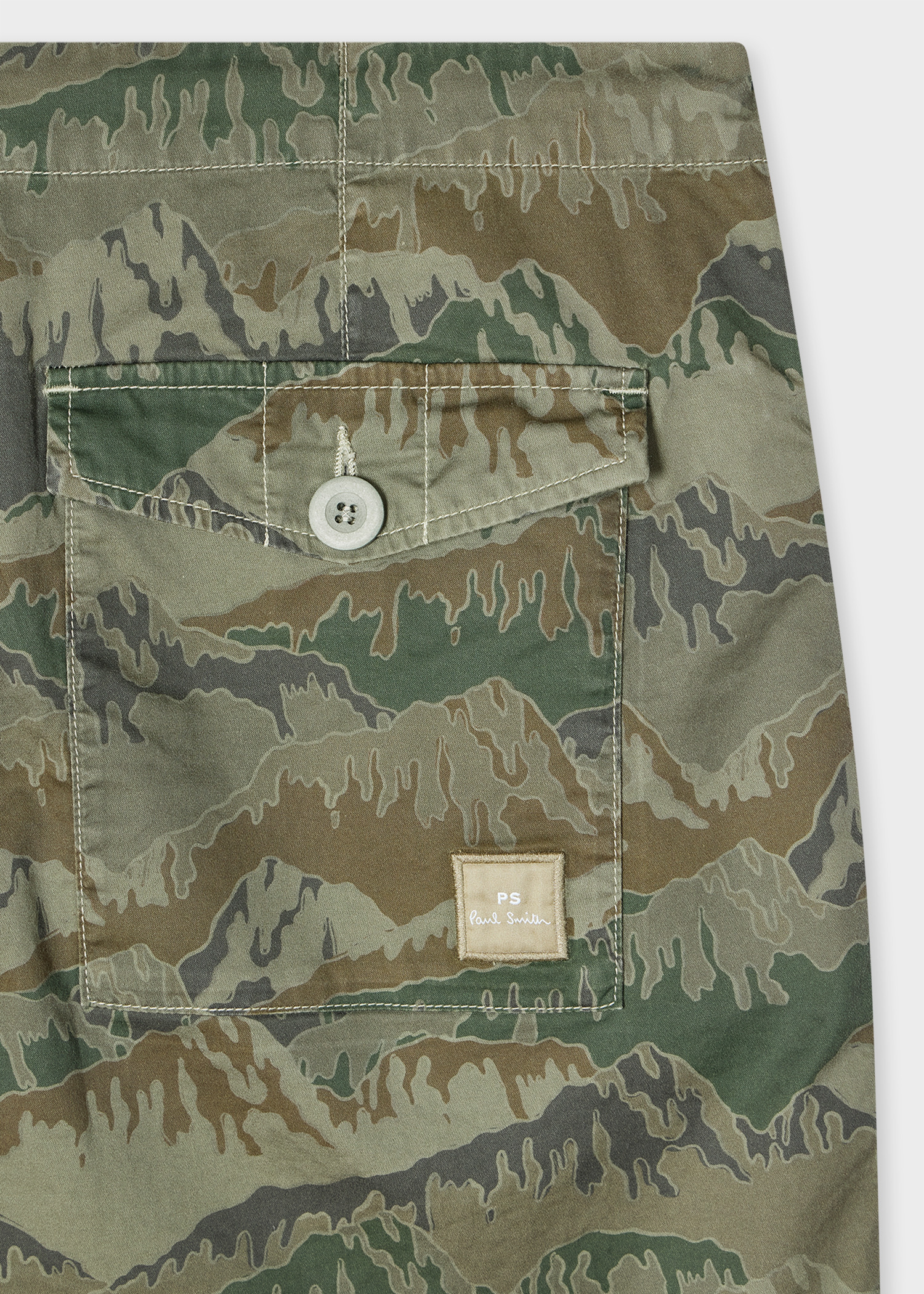 Khaki 'Mountain Camo' Shorts - 2