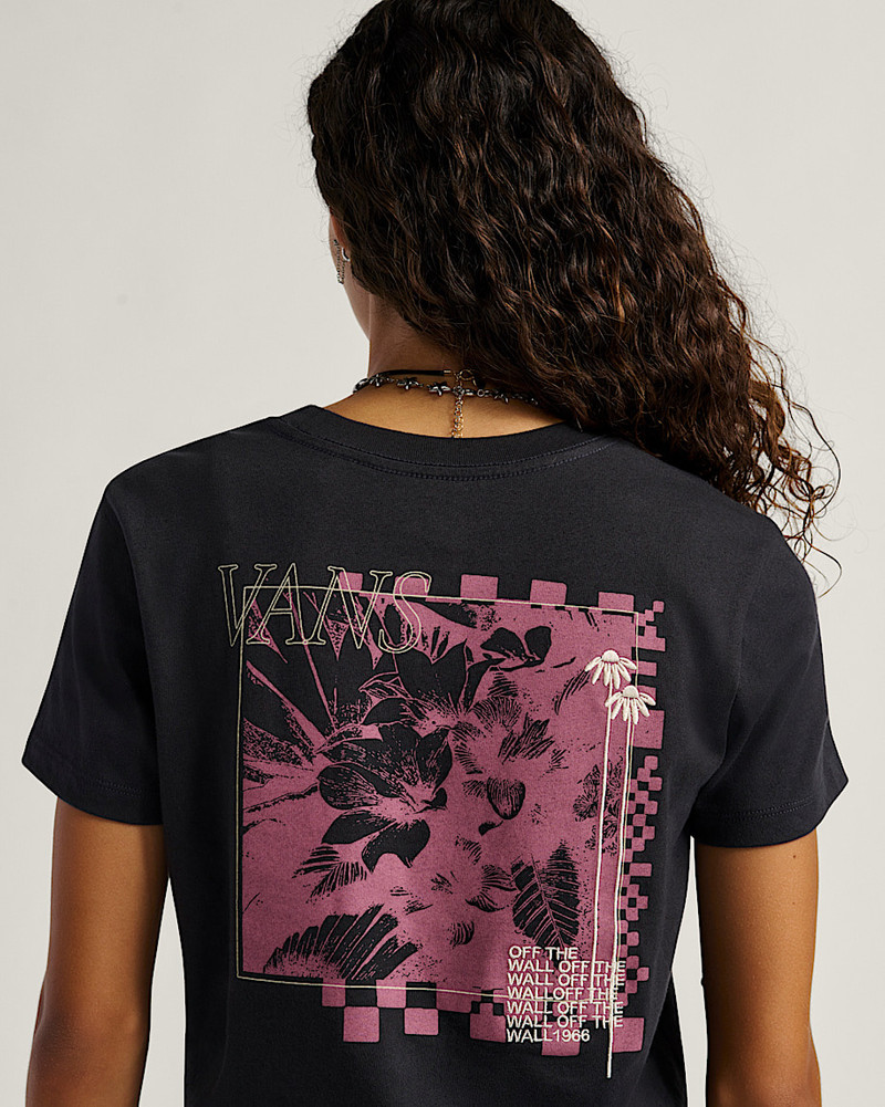 Vans Negative Floral Crop T-Shirt outlook
