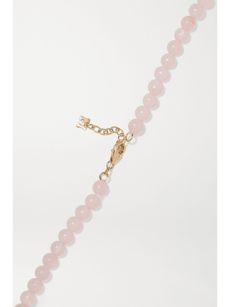 14-karat Gold Quartz Necklace 3