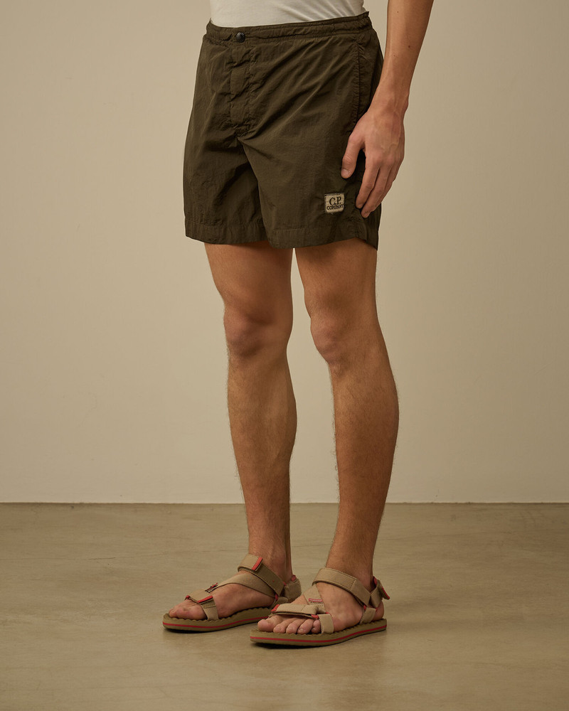 Chrome-E Buttoned Swim Shorts 3