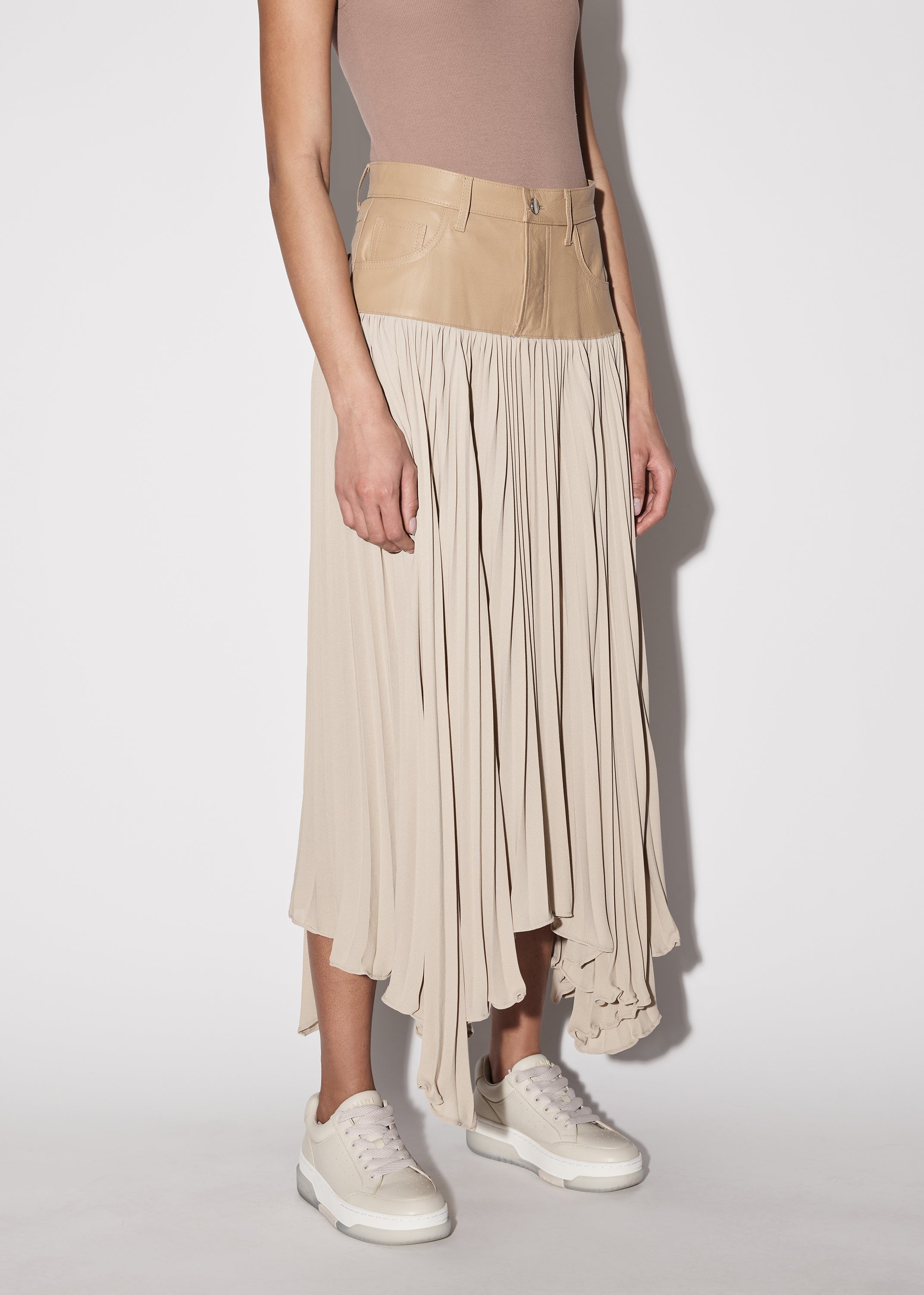 HYBRID PLEATED SKIRT - 4