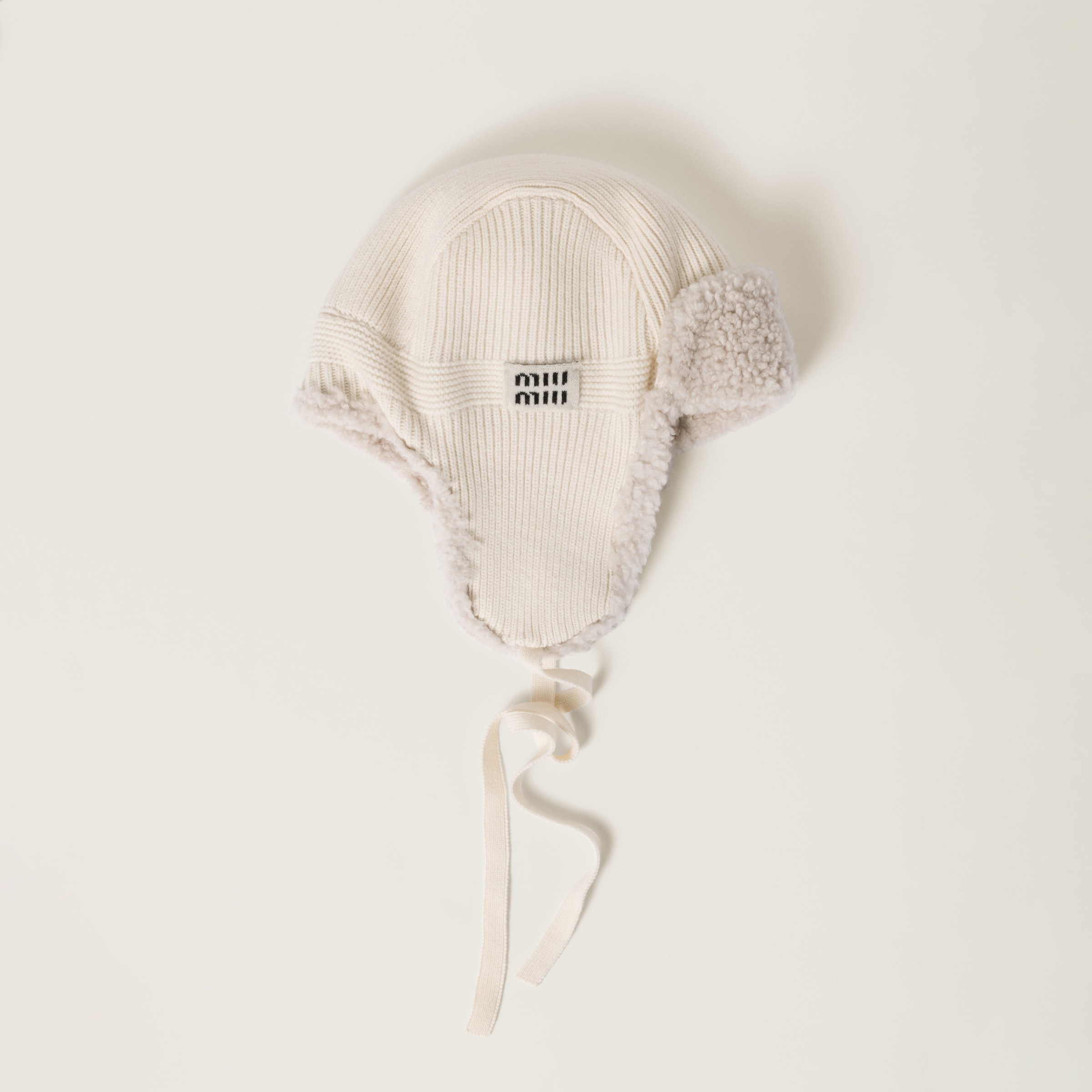 Wool, cashmere and shearling trapper hat - 1