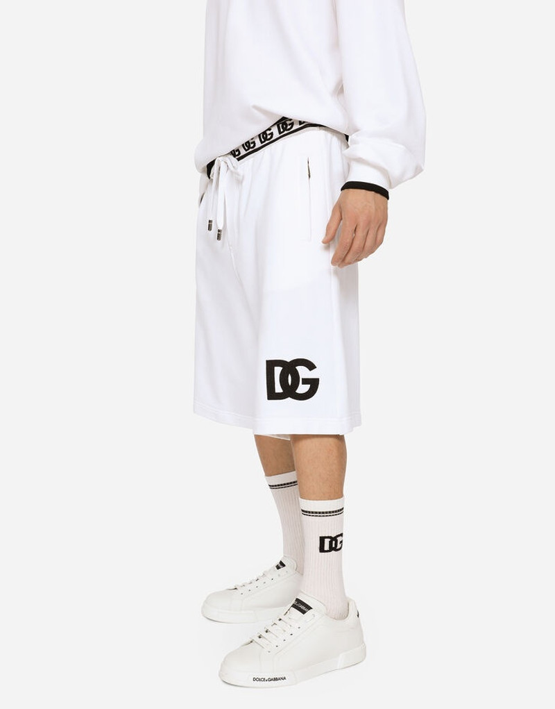 Jogging shorts with DG embroidery and DG Monogram 3