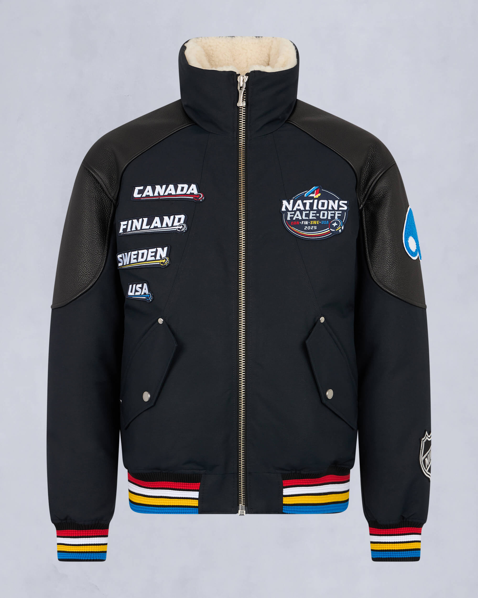 MOOSE KNUCKLES X NHL 4 NATIONS FACE-OFF BOMBER JACKET - 1