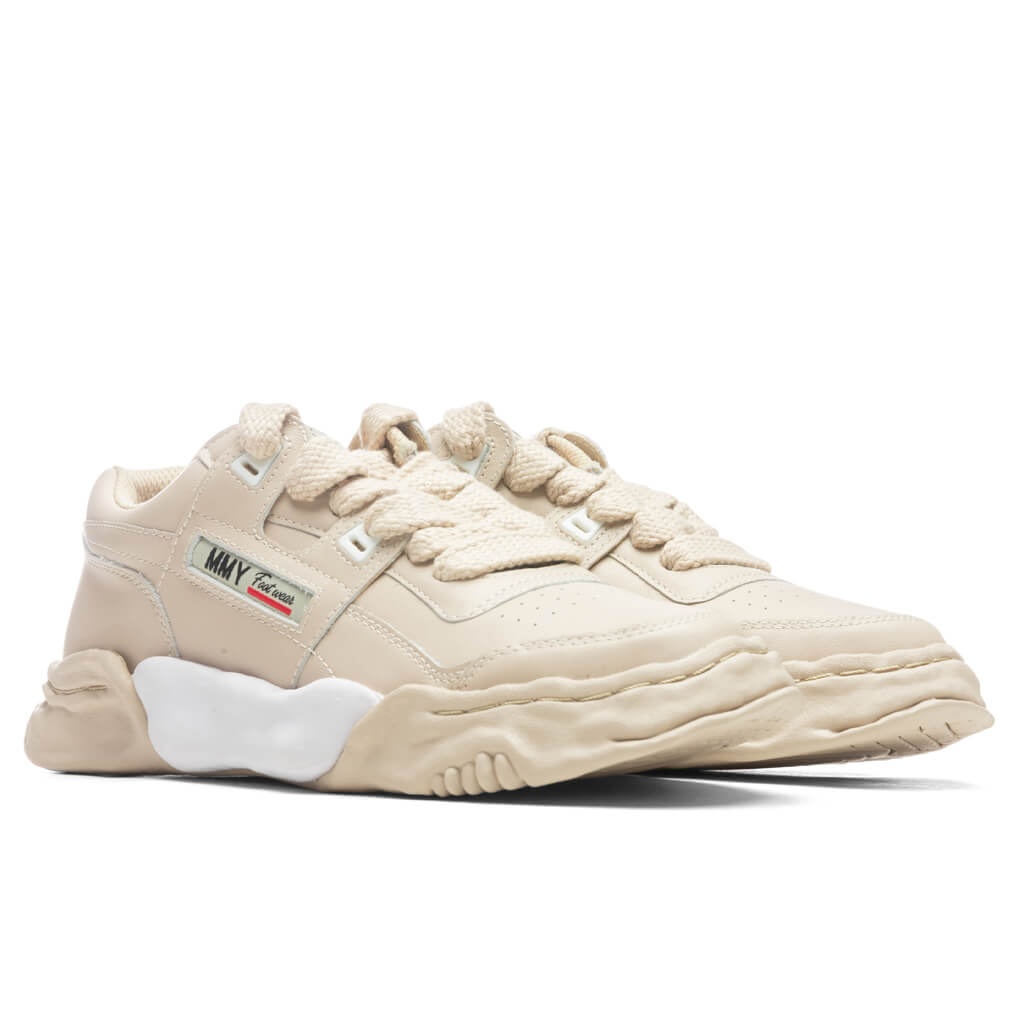 MAISON MIHARA YASUHIRO PARKER LOW OG SOLE LEATHER SNEAKER - BEIGE - 2