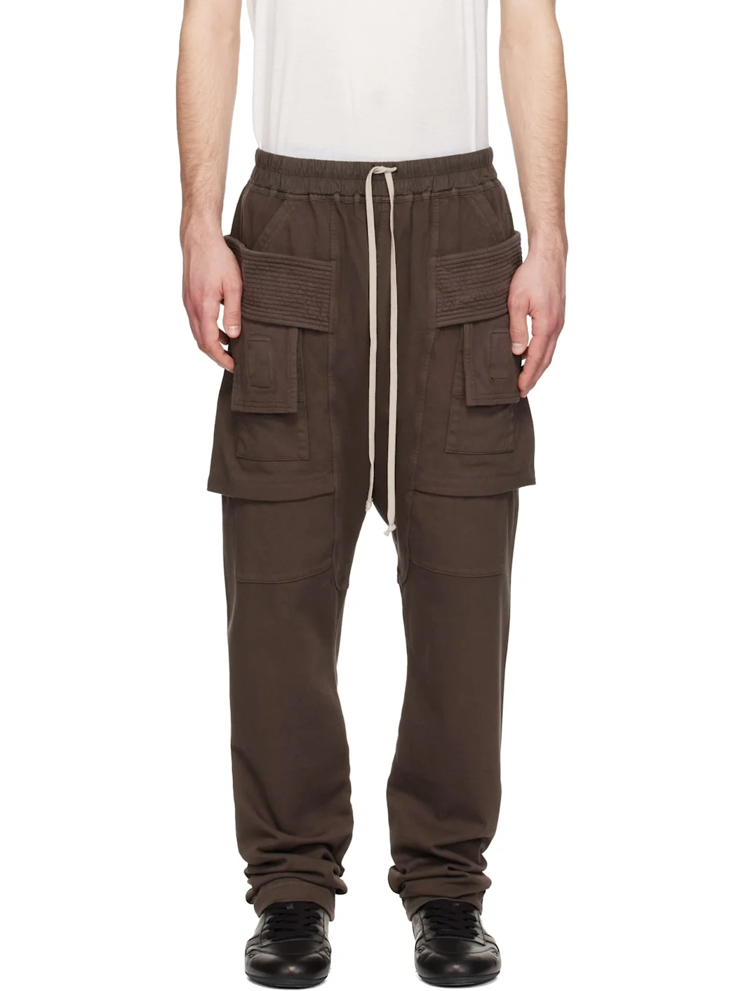Gray Temple Drawstring Lounge Pants - 1