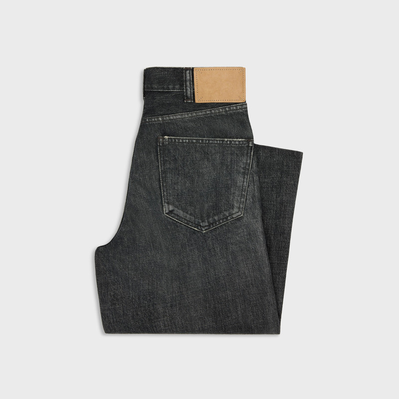 CELINE kitty jeans in black ice rinse wash denim outlook
