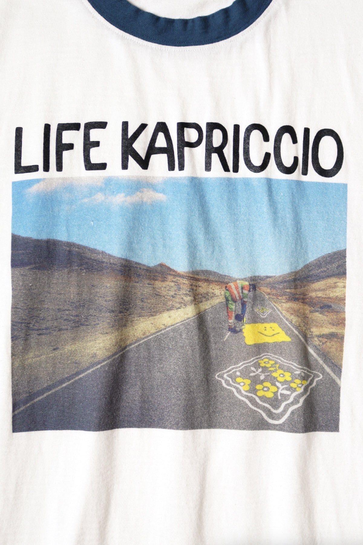 20/-Jersey RINGER T (LIFE KAPRICCIO ROAD SIGN PAINTER) - White - 3