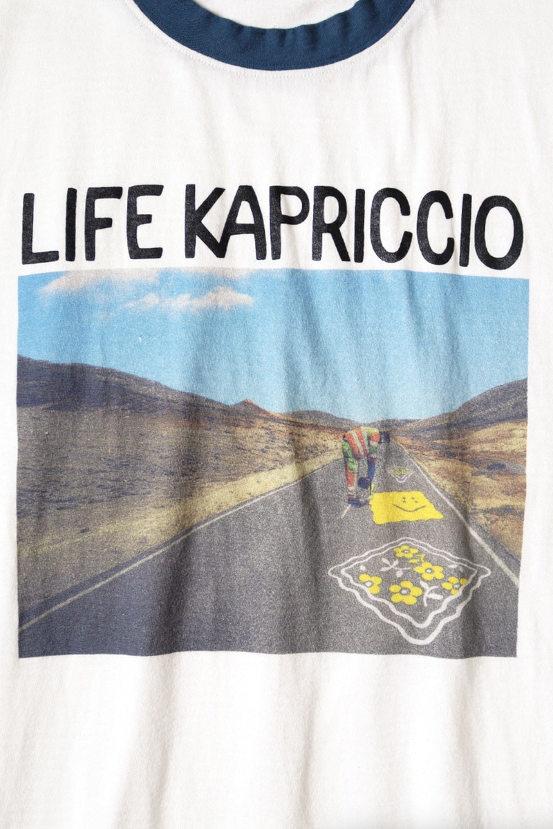 20/-Jersey RINGER T (LIFE KAPRICCIO ROAD SIGN PAINTER) - White 3