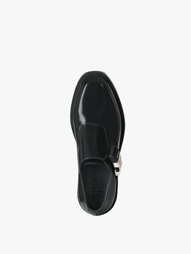 SQUARED DERBIES IN LEATHER WITH 4G BUCKLE 5