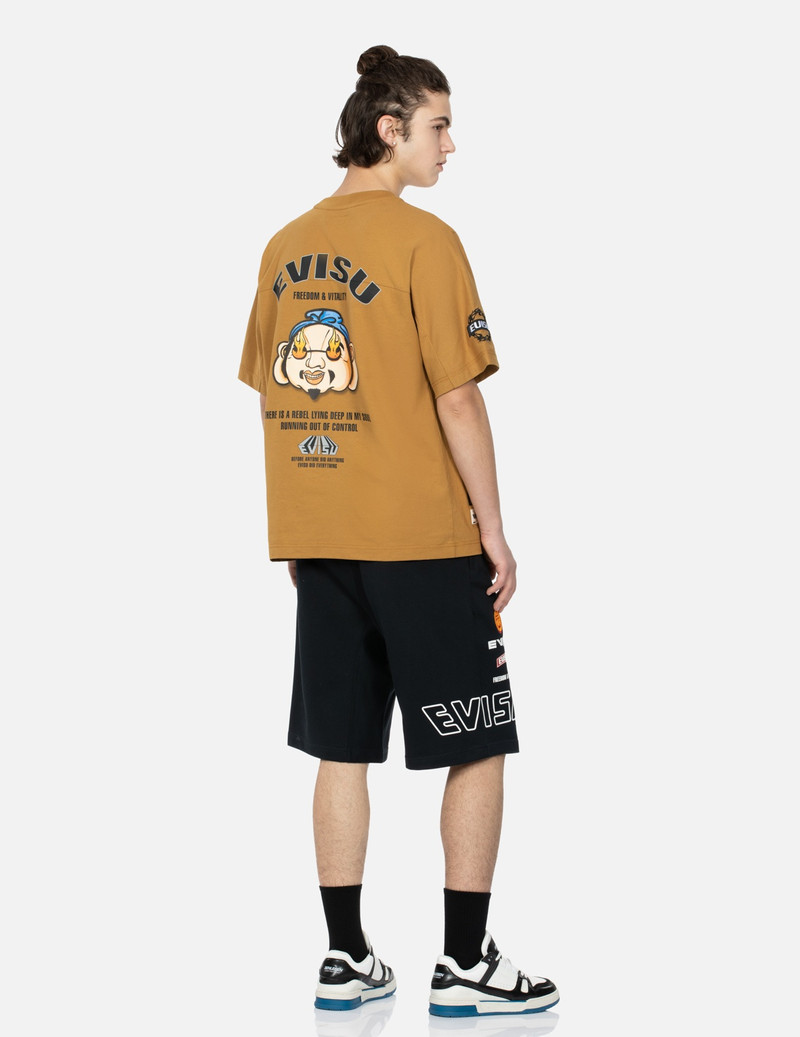 LOGO PRINT AND KAMON EMBROIDERY SWEAT SHORTS 4