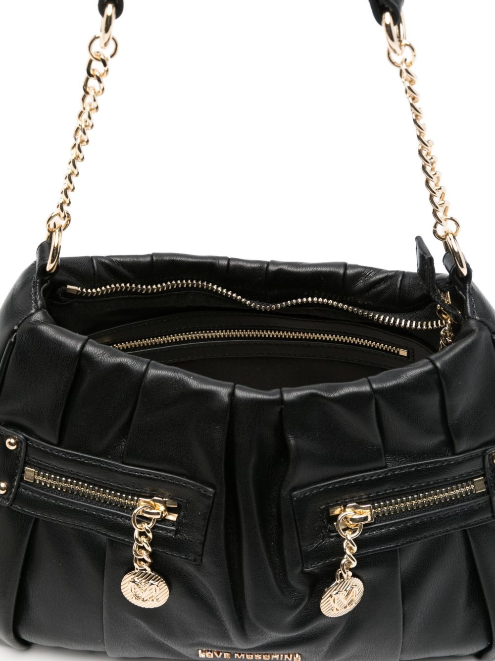 logo-lettering shoulder bag - 5