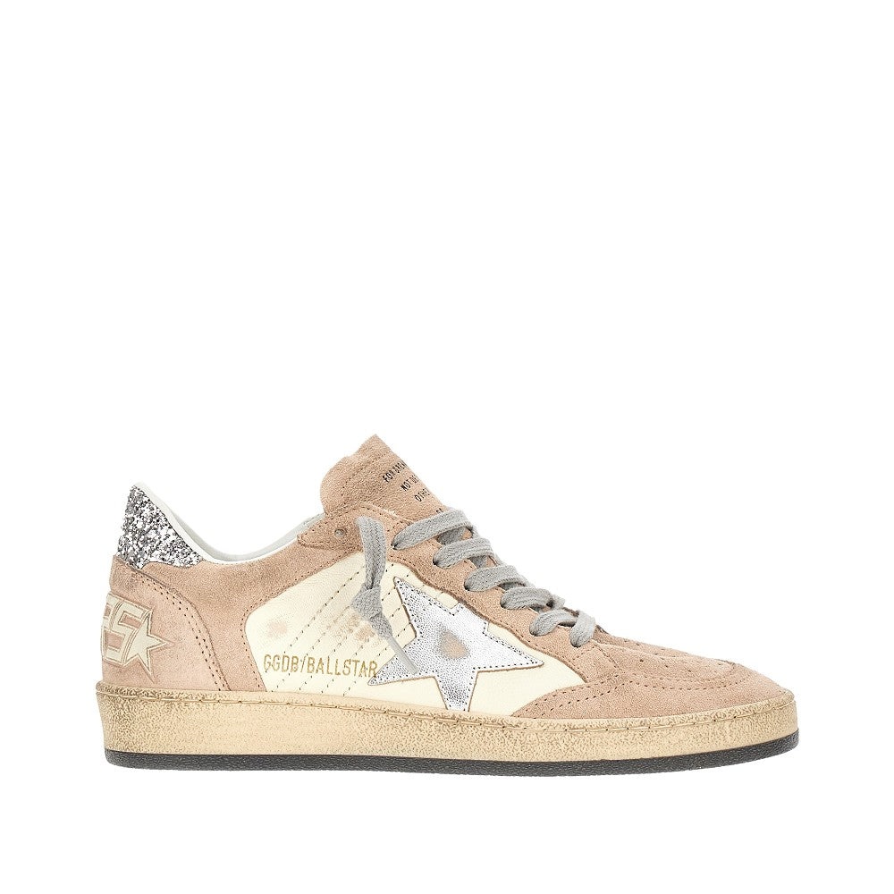 SUEDE AND NAPPA LEATHER 'BALLSTAR' SNEAKERS - 1