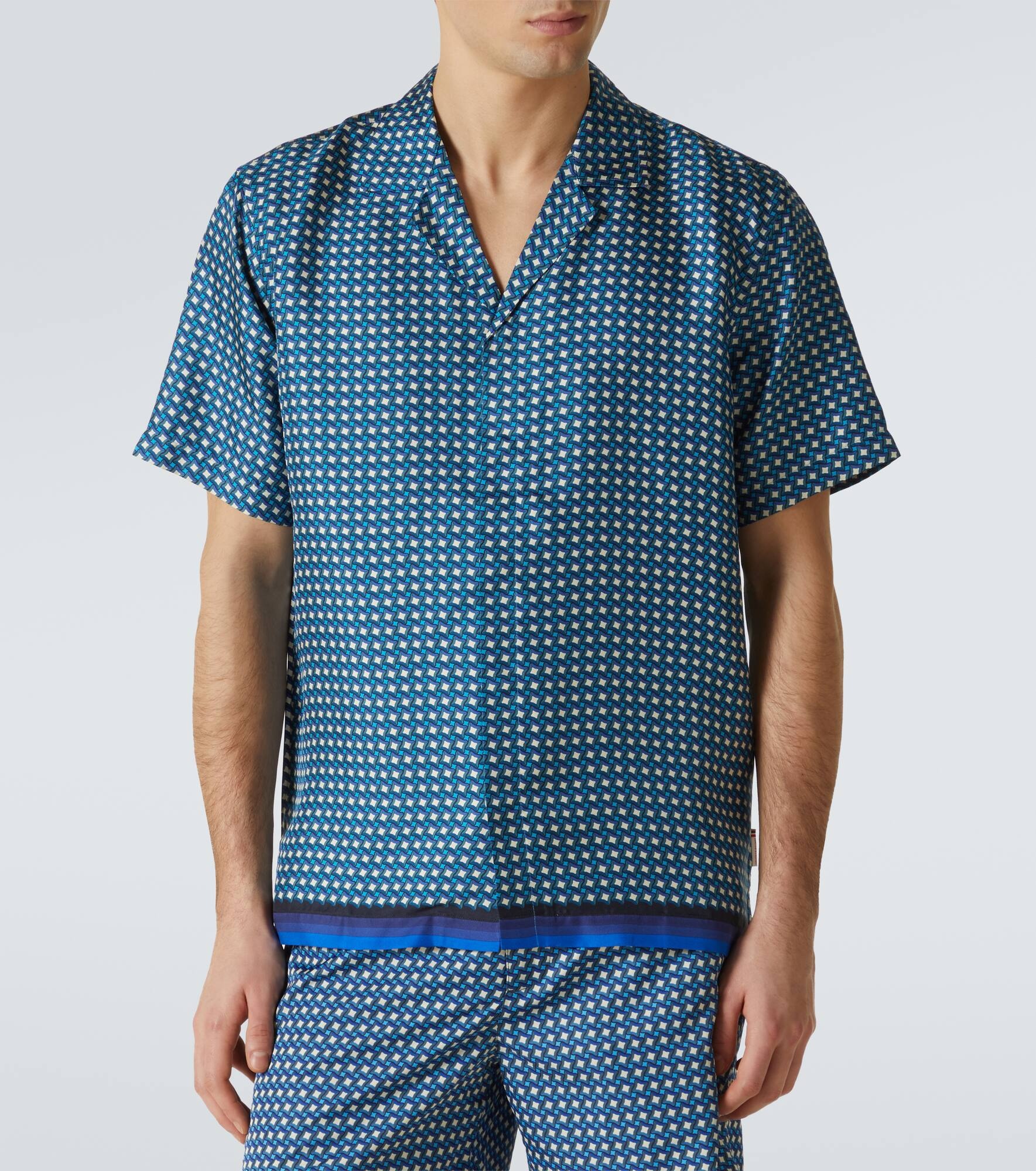 Maitan printed silk shirt - 3