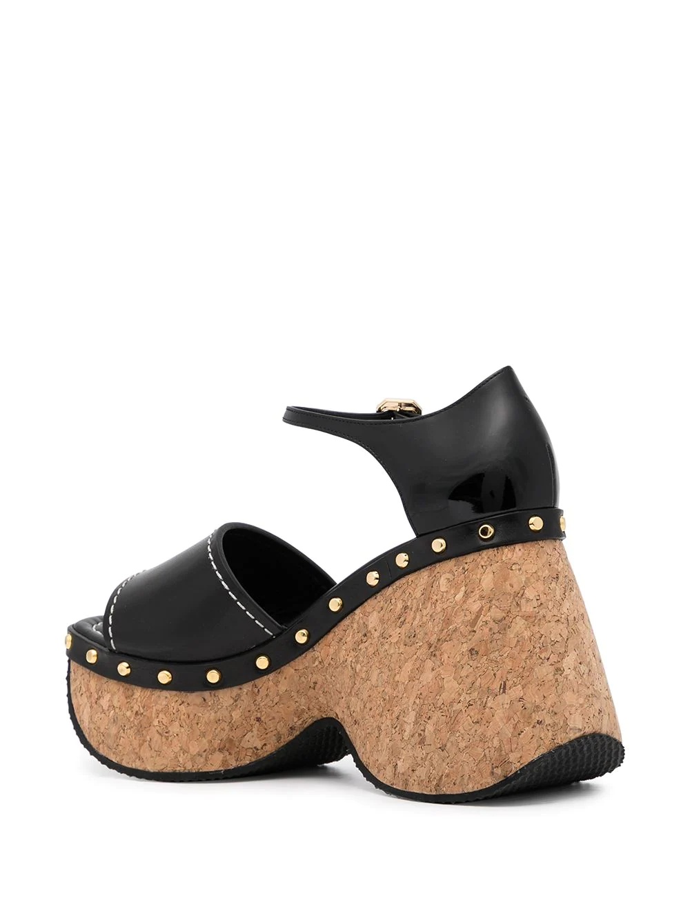 chunky platform leather sandals - 3