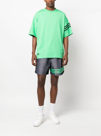 adidas stripe-detail drawstring track shorts outlook