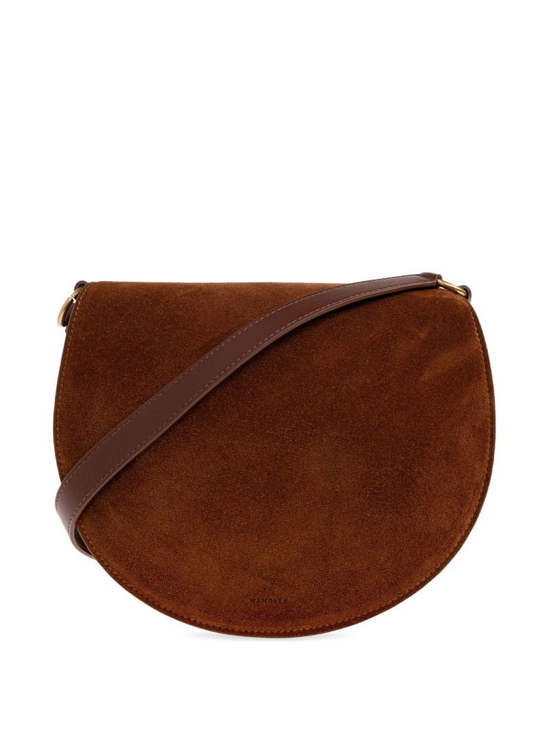 WANDLER half-moon suede cross body bag outlook