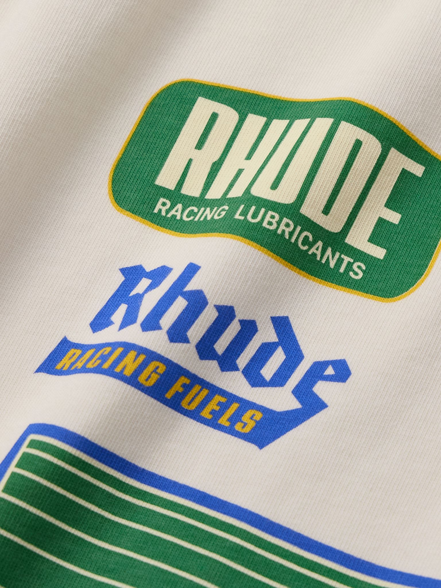 Roadway Racing Printed Cotton-Jersey T-Shirt White - 4