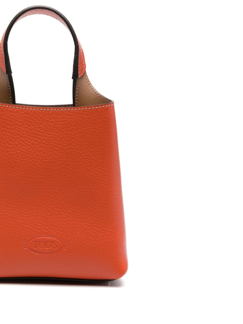 mini leather tote bag - 4