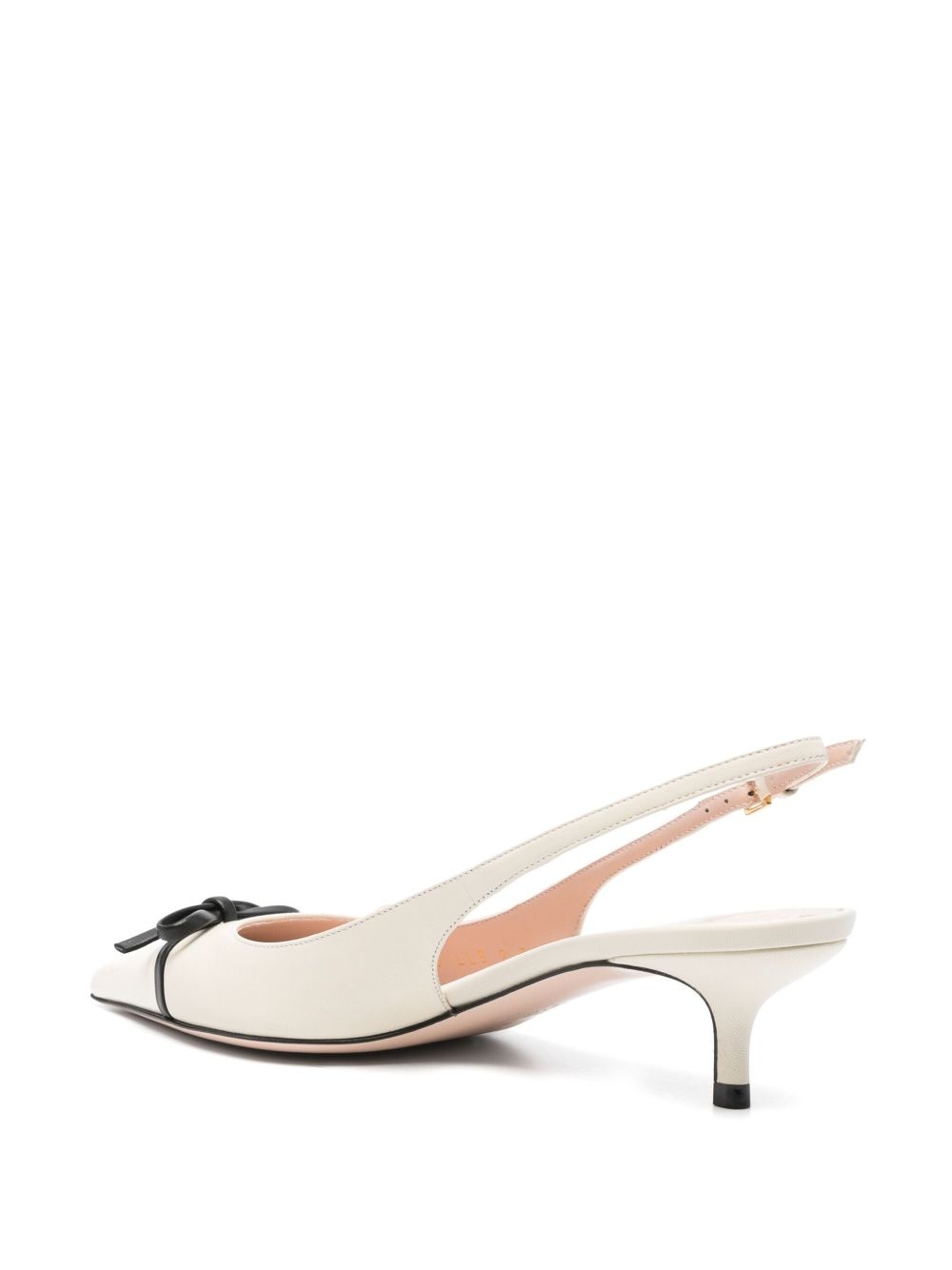 45mm bow-embellished slingback pumps - 3
