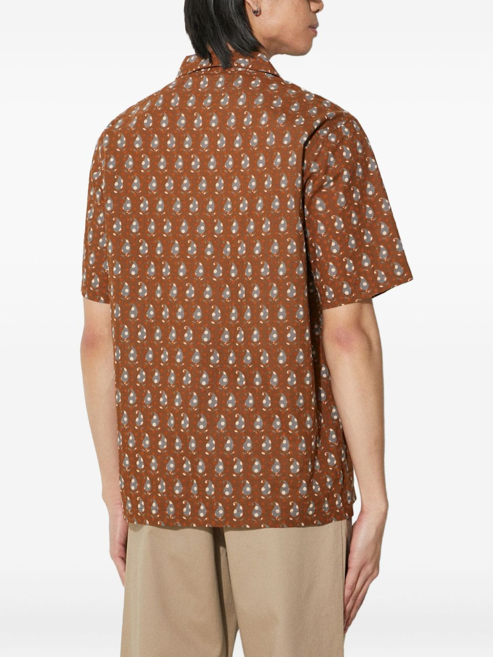 paisley-print short-sleeve shirt - 3