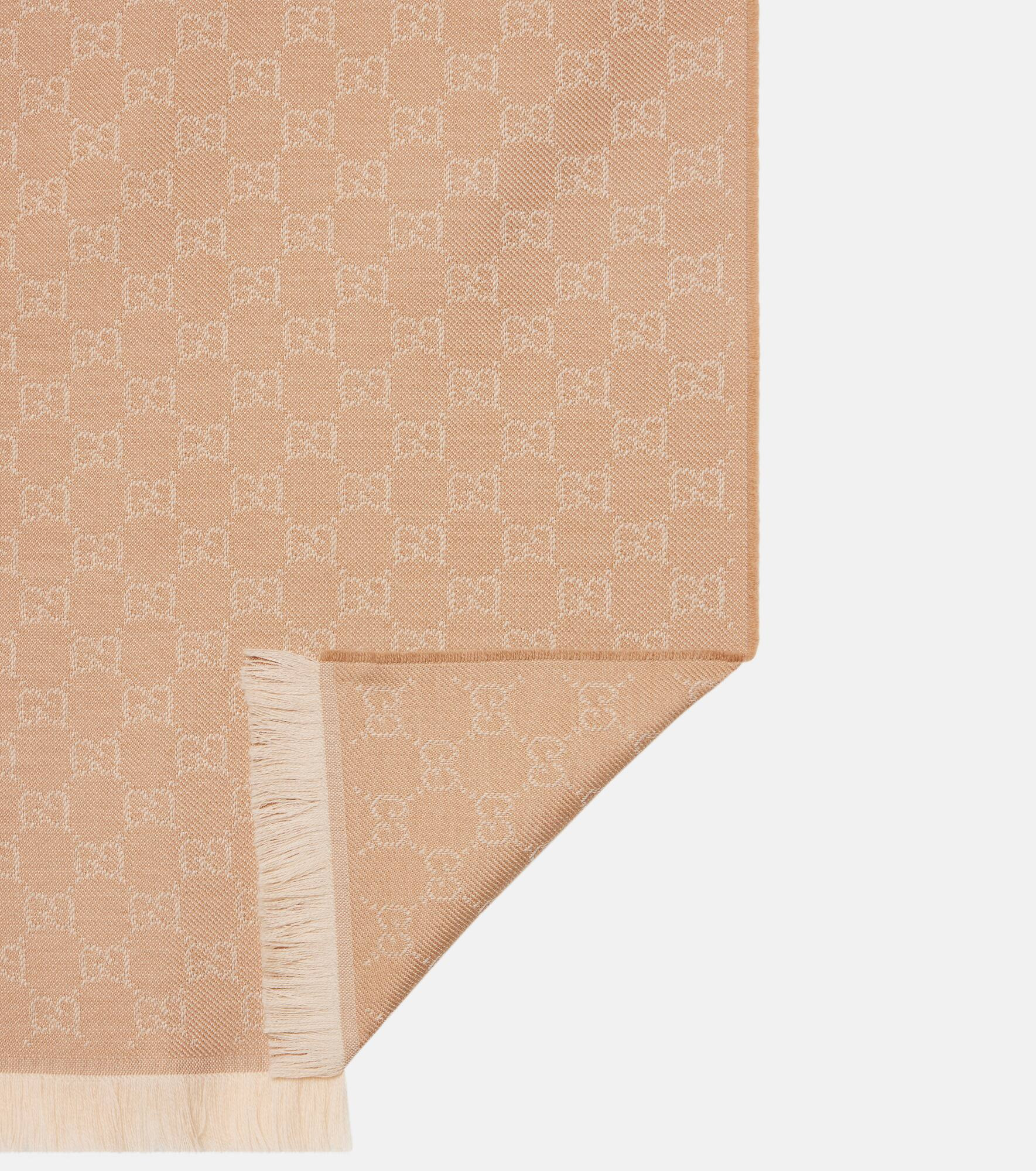 GG wool jacquard scarf - 5