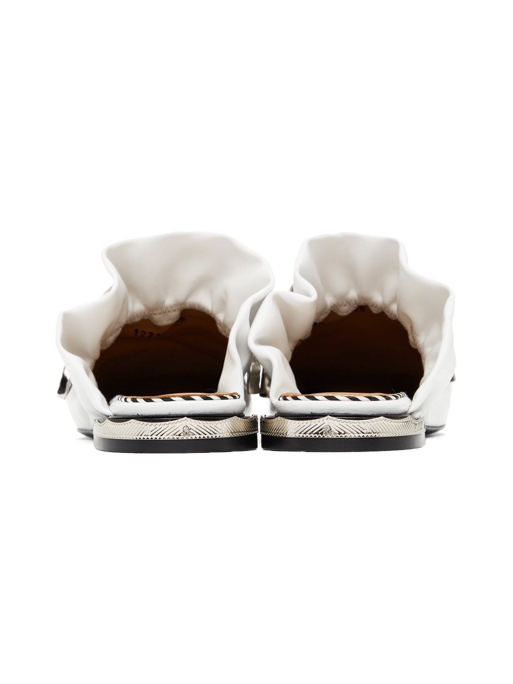 White Slip-On Loafers - 3