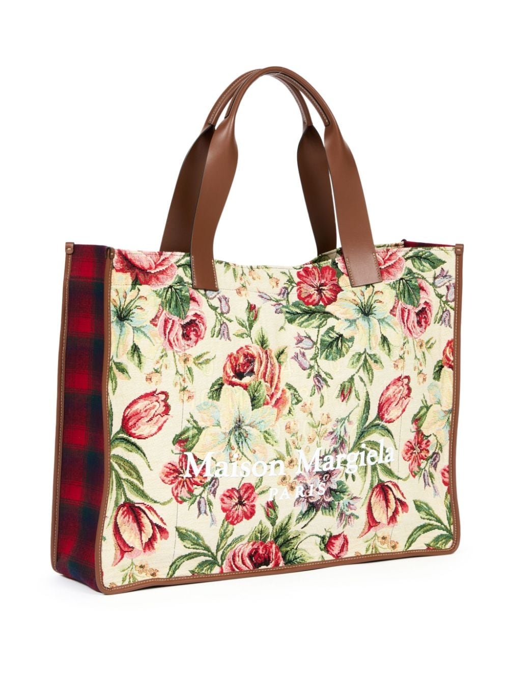 large floral-print tote bag - 3