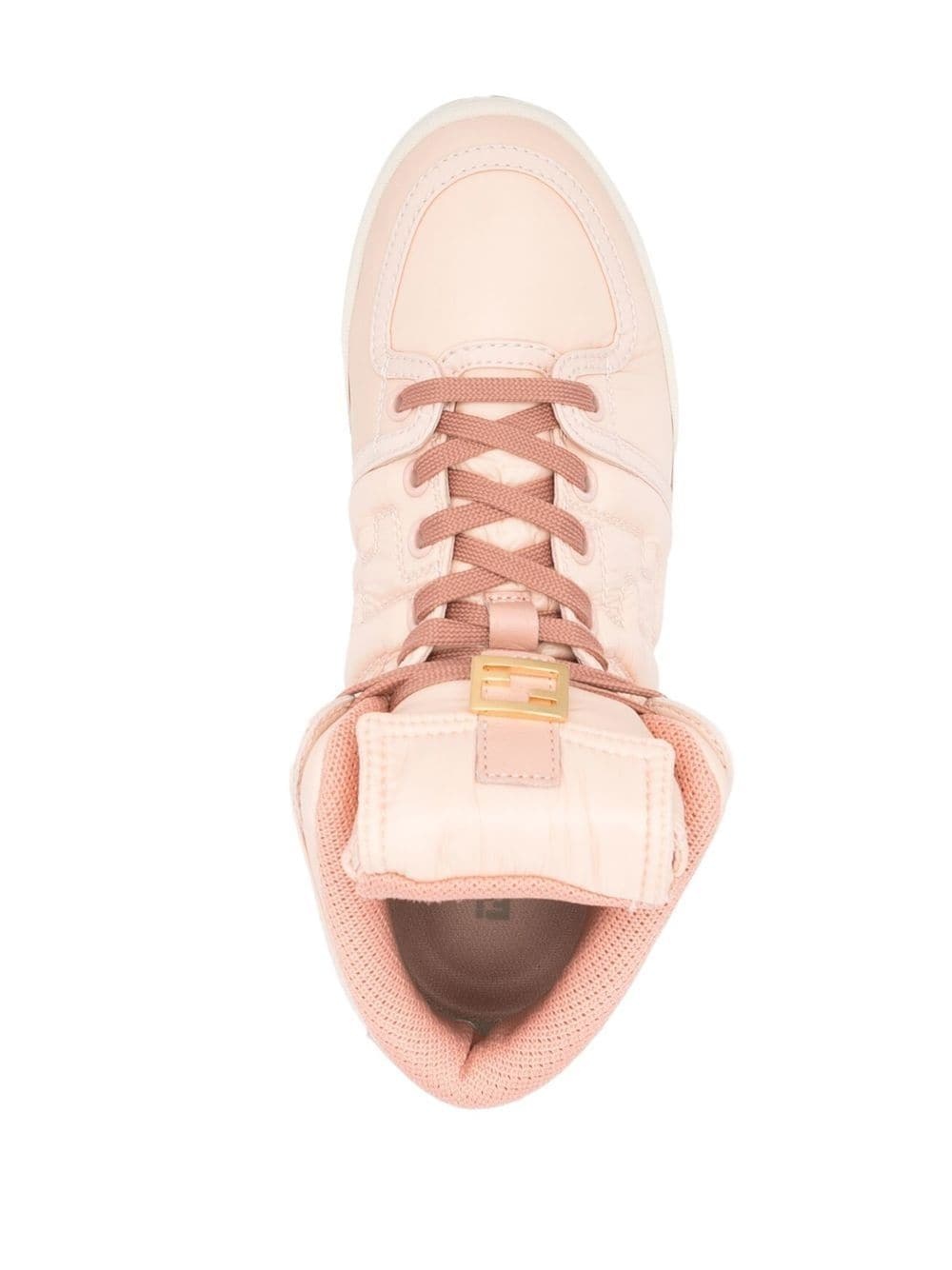 FF-embossed high-top sneakers - 4