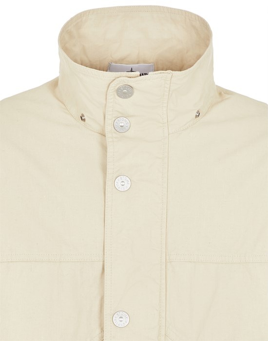 418X1 STONE ISLAND MARINA_RAW PLATED LINEN ECRU - 5