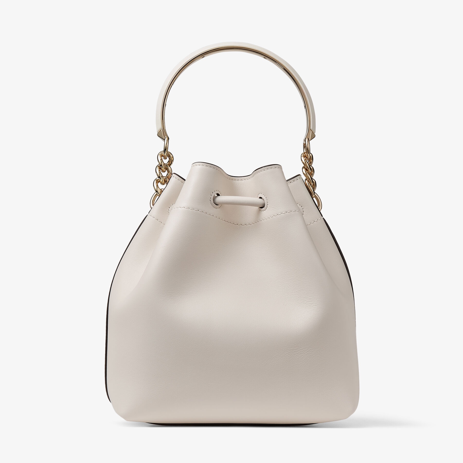 Bon Bon Bucket
Latte Soft Shiny Smooth Calf Leather Bucket Bag - 8