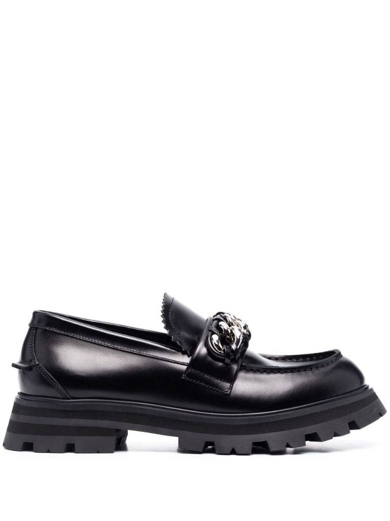 silver-tone hardware loafers 1