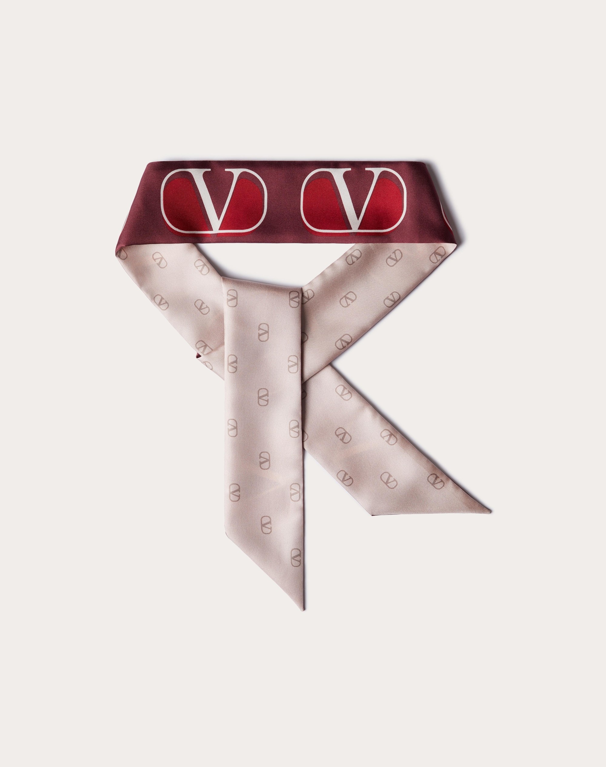 VLOGO SIGNATURE SILK BANDEAU SCARF - 3