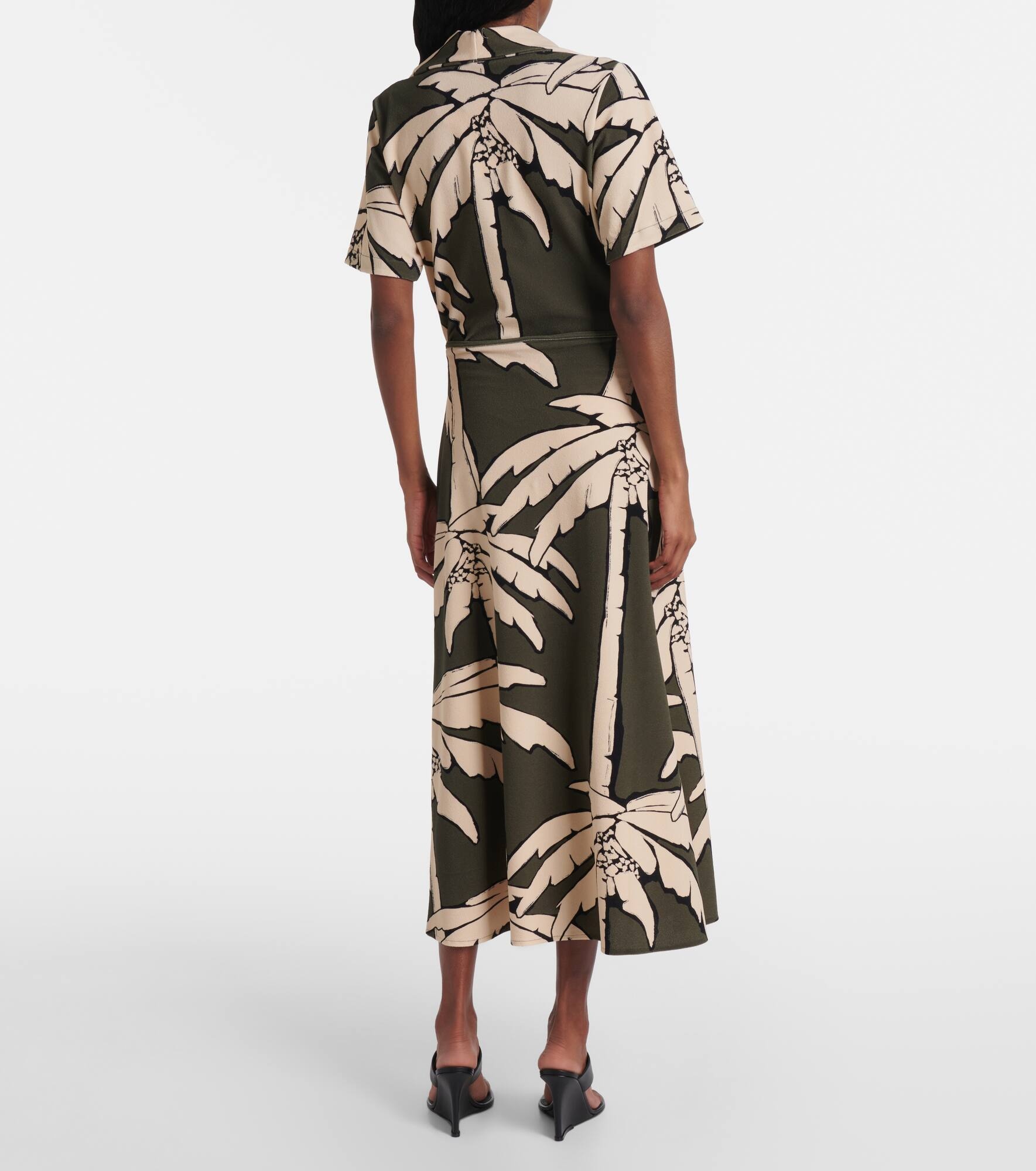 Printed gathered terry maxi skirt - 3