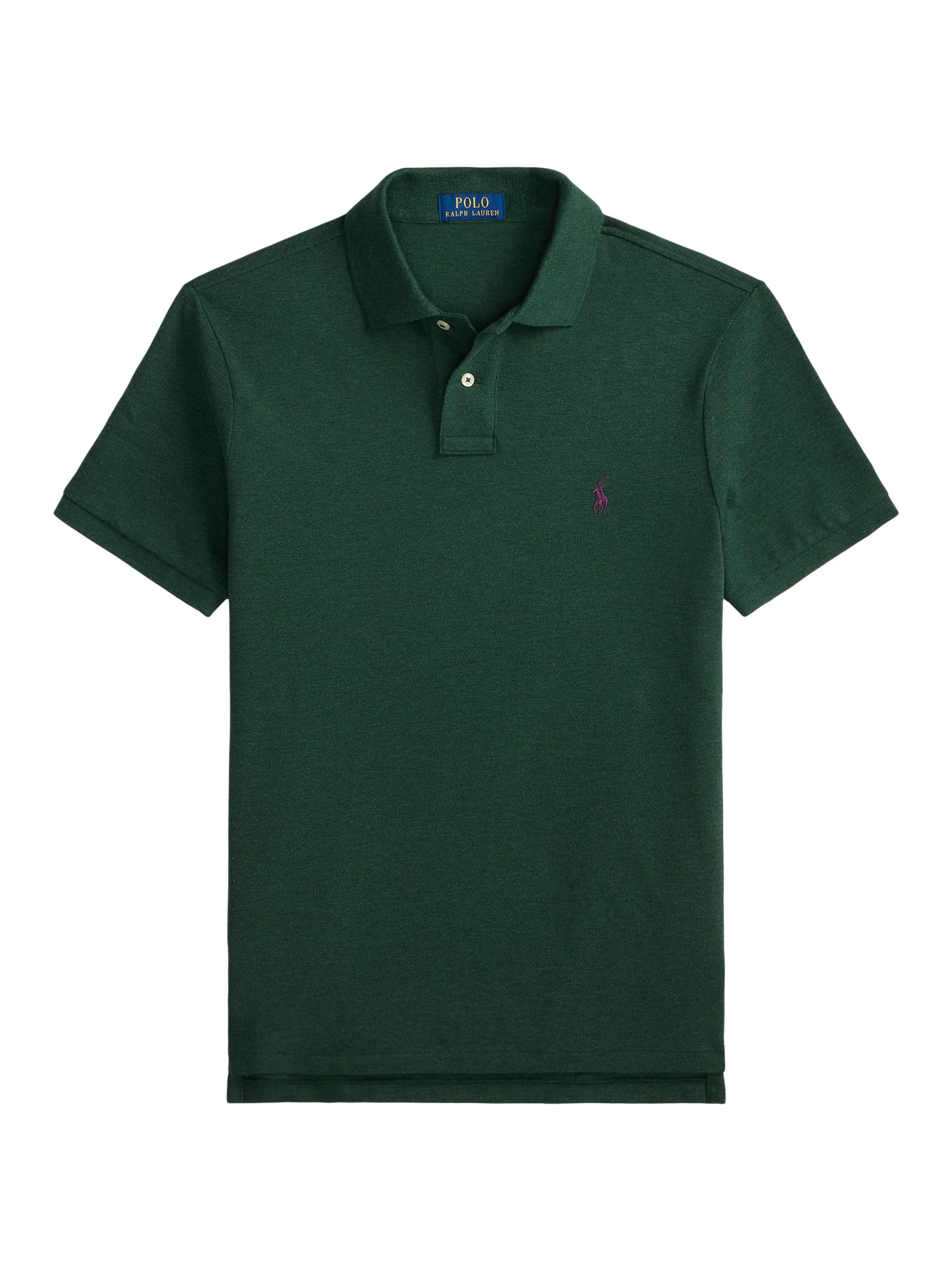 Men's The Iconic Cotton Mesh Polo Shirt - Scotch Pine Heather - 1
