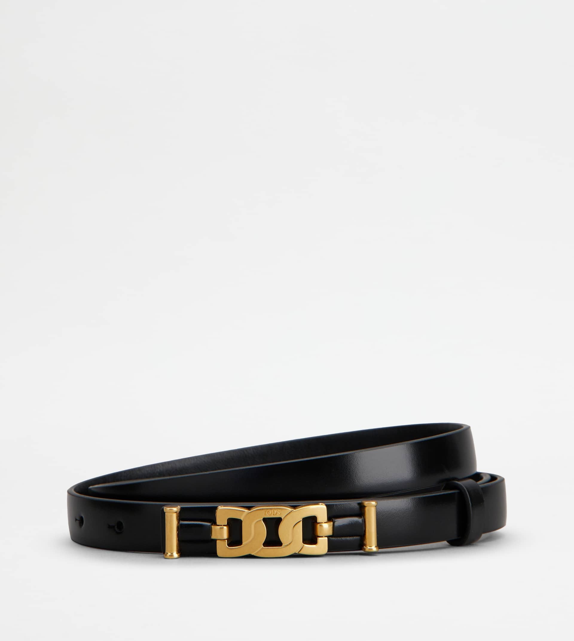 KATE BELT IN LEATHER - BLACK - 1