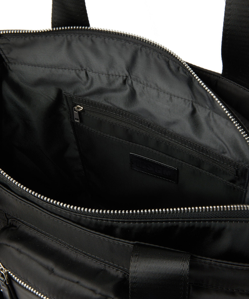 Multi-pocket nylon tote bag 4