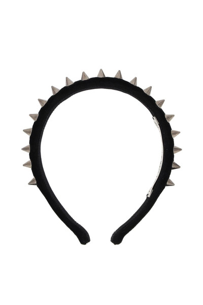 Alessandra Rich VELVET HEADBAND WITH SPIKE outlook