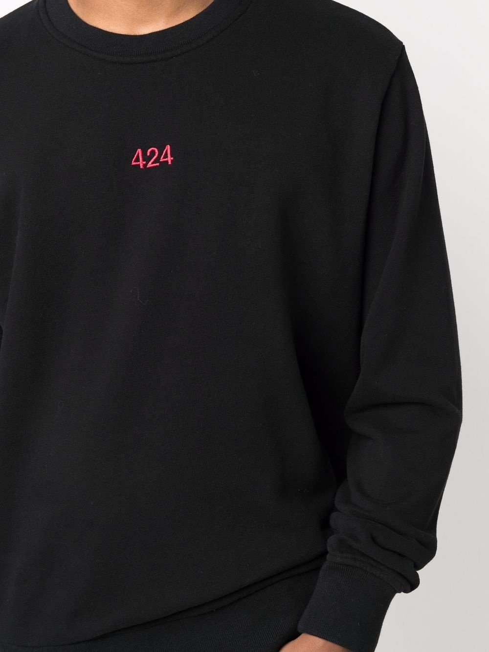 embroidered logo sweatshirt - 5