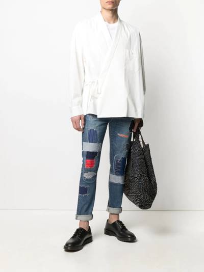 Junya Watanabe MAN patchwork slim-fit jeans outlook