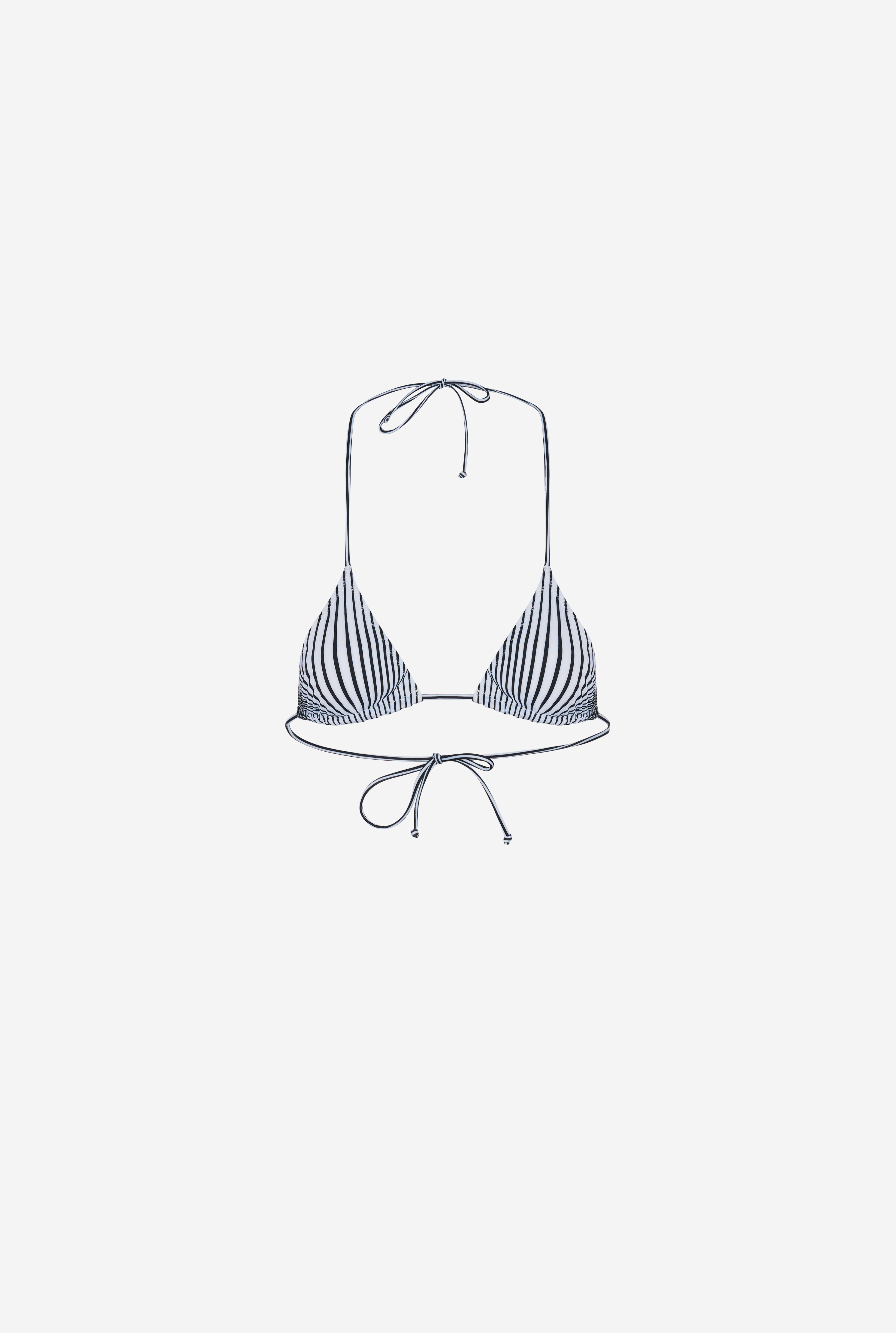 THE PINSTRIPE BODY MORPHING BIKINI TOP - 5